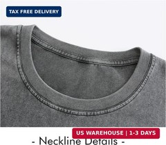 KEEPSHOWING Mens Oversized T Shirts Acid Wash Loose Fit Vintage Washed Tee Shirt