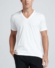 NEW MEN’S HEAVY WEIGHT CLASSIC SPORT GYM UNDERSHIRT COTTON V NECK T SHIRT WHITE