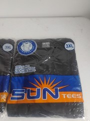 Sun Tees 3XL – 2 Packs. Brand New. Black