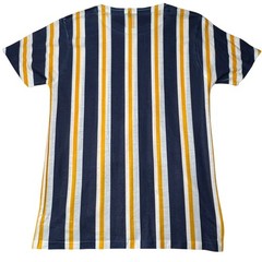 boohooMAN Mens Knit Shirt Bundle Pink Green Navy Yellow Stripe 2 Pack Medium