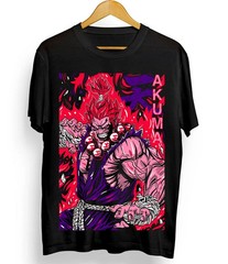 Akuma Gouki T-shirt Karate Street Fighter Video Games Fighting Shirt Black