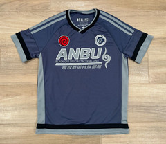 Naruto Men’s Anbu T-Shirt SMALL Kakashi Hatake Black Ops Unit Blue Box Lunch EUC