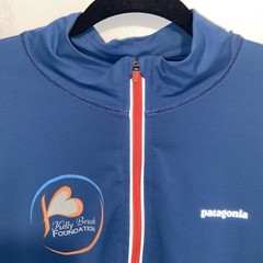 Patagonia Shirt Mens Large 1/4 Zip Pullover Outdoor Base Layer Cycling Logos