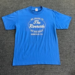 Vintage The Riverside Knights T Shirt Single Stitch Roseville Ca 50’s Night Cars