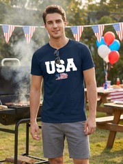 250th Anniversary USA Shirts for Men Shirt American Flag Graphic