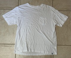 Peter Millar Seaside Men’s White Large T-Shirt Cotton Modal Jersey Crew Pocket
