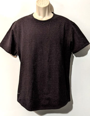 Bylt Men’s Drop Cut Lux Short Sleeve Striped Crew Neck Shirt Sz L Red/Gray EUC