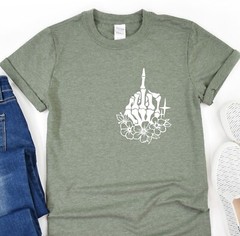 Surviving Purely Out Of Spite Shirt, Skull Floral Tee, Positive Vibes T-Shirt