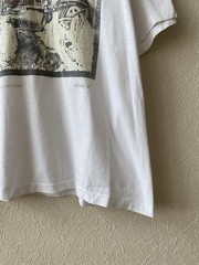 Vintage 1998 Tom Butler Winter Scene With A Mill Art Print Graphic T Shirt