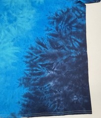 Gildan Handmade Tie Dye Unisex T-Shirt Size XL Multi Blue Scrunch Design Tee NEW