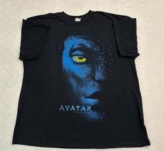 Vintage 2000s 2009 Avatar Movie RealD 3D Promotional Theatre Release T-Shirt XL