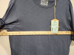 Faherty NWT Shirt Mens M Blue Short Sleeve Sunwashed Tee 100% Organic Cotton NEW
