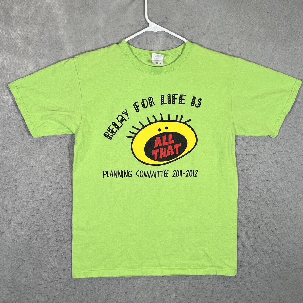 A1 Relay For Life Is All That Saved By The Cure T Shirt Adult Medium Green Mens