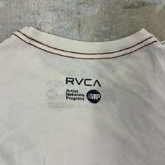 Vintage RVCA ANP Kevin Arcell Mens S Ivory Red Stitch Artist Network Program