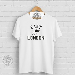 East London Retro Track T-Shirt – Running, College, Souvenir, Various Colours