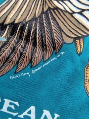 90’s Vintage Shirt M.R. Ducks OCMD ’95 Teal Graphic Chest Pocket Duck Tee Sz XL