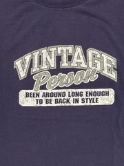Vintage Person Funny Comedy Tshirt Size XL