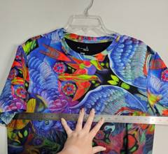 Jane Tattersfield X MEDICINE Art Deco Birds Logo Men’s Sz Large T Shirt Colorful