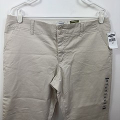 NWT Old Navy Women’s 12 Low Waist Stretch 97% Cotton Khaki Pants