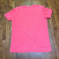 VTG Anvil T-Shirt Mens Small Red Positive Raditude Graphic Tri-Blend Paper Thin