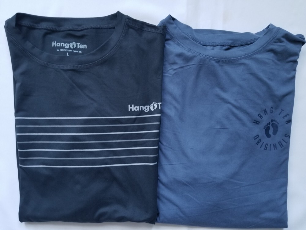 New Hang Ten Men’s Long Sleeve Sun Tee Shirt UPF 50+ Protection Great Gift NWT