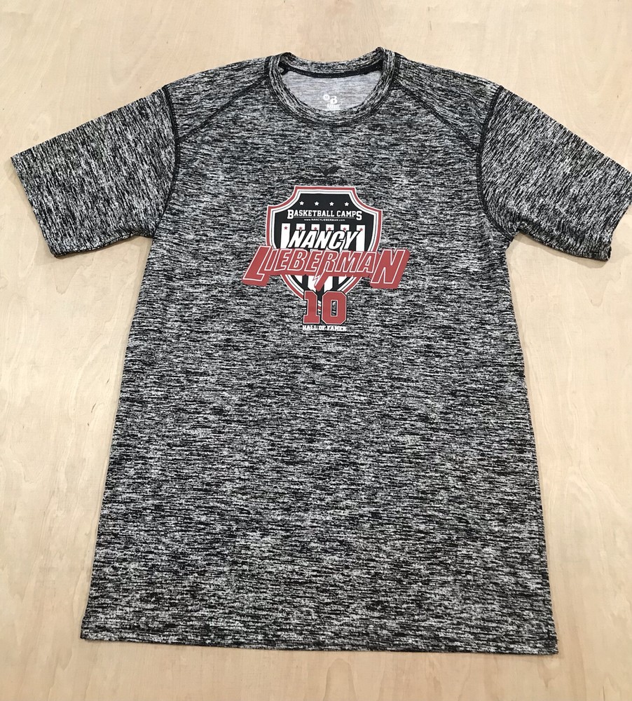 Badger Sport Men’s T-Shirts Black White W/logo Size Medium
