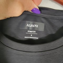 Alfani Men’s Short Sleeve Supima Cotton Stretch Crewneck T-Shirt Small Black
