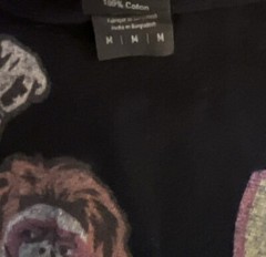 WWE WWF Ultimate Warrior Black Wrestling T-Shirt, Size Medium Legend￼