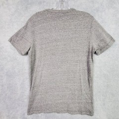 Lucky Brand Mens T Shirt Size S Gray Slim Fit Snake Bite Print Poly Cotton Rayon
