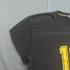 Vintage 1970s 70s The Men’s Shop Jersey T Shirt Cut 12 Black Yellow Size Small