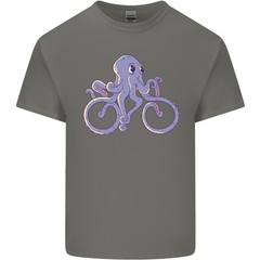 A Cycling Octopus Funny Cyclist Bicycle Mens Light Cotton T-Shirt
