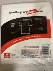 Vintage 1997 Hanes T Shirts Sealed NOS 3 Pack Medium 38-40 White Cotton USA 3PC