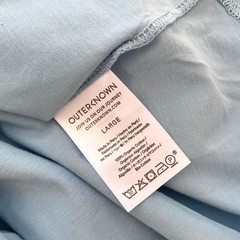 Outerknown Sojourn Tee Mens Medium Blue L Organic Cotton Short Sleeve Shirt