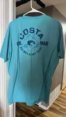 Costa Men’s Graphic Logo Short Sleeve T-Shirt XXL Cotton Blend Assorted Colors