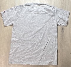 Champion Men’s Gray Logo Graphic Print T-Shirt Crew Neck Short Sleeve Size M