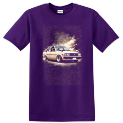 Toyota Corolla KE70 Old Car Drift Style T Shirt Classic Sedan Tee
