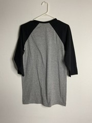 Jerzees Men’s Tri Blend T-Shirt 3/4 Sleeve Soft Raglan Baseball Tee Size S