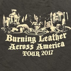 Savage Master Band T Shirt 2XL Black Metal Tour Tee Burning Leather Graphic