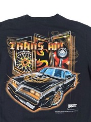 Wicked Metal Shirt 1977 Trans Am Firebird Bandit t-shirt Muscle Car Black 2012