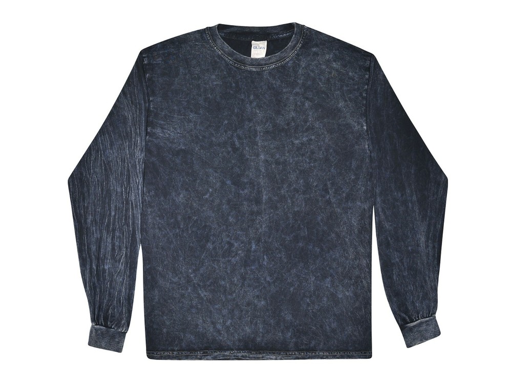 Navy Long Sleeve Vintage Mineral T-Shirt Adult S M L XL XXL XXXL 100% Cotton