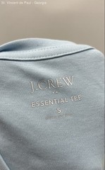 J. Crew Essential Tee Shirt Men’s Small Light Blue NWT