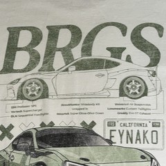 Toyota GR86 Shirt XL Beige Subaru BRZ BRGS Racing Drift Streetwear JDM 3205