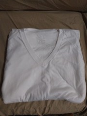 Friut Of The Loom Mens V-neck Tagless Layflat Collar White Size S 5 Pack