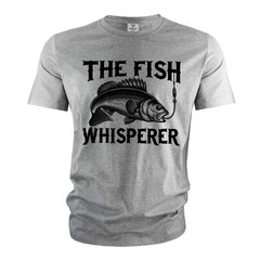 Men’s Fishing shirt Funny Fishing whisperer Grandpa dad Husband Father’s day tee