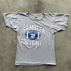 Vintage 80s Champion Rambler Football T Shirt Size M Made In USA