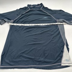 Speedo T-Shirt Men Mediun Gray Logo High Neck..#28197