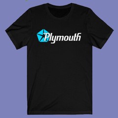 Plymouth Car Classic Men’s Black T-shirt Size S-3XL
