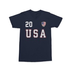 USA Balogun 20 Soccer Inspired Jersey Style 2-Side Unisex T-Shirt