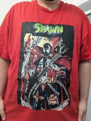 Spawn Movie Remake Rare design T shirt red tee Spawn graphic