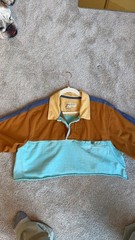 100% Cotton Territory Ahead Colorblock Crop Polo